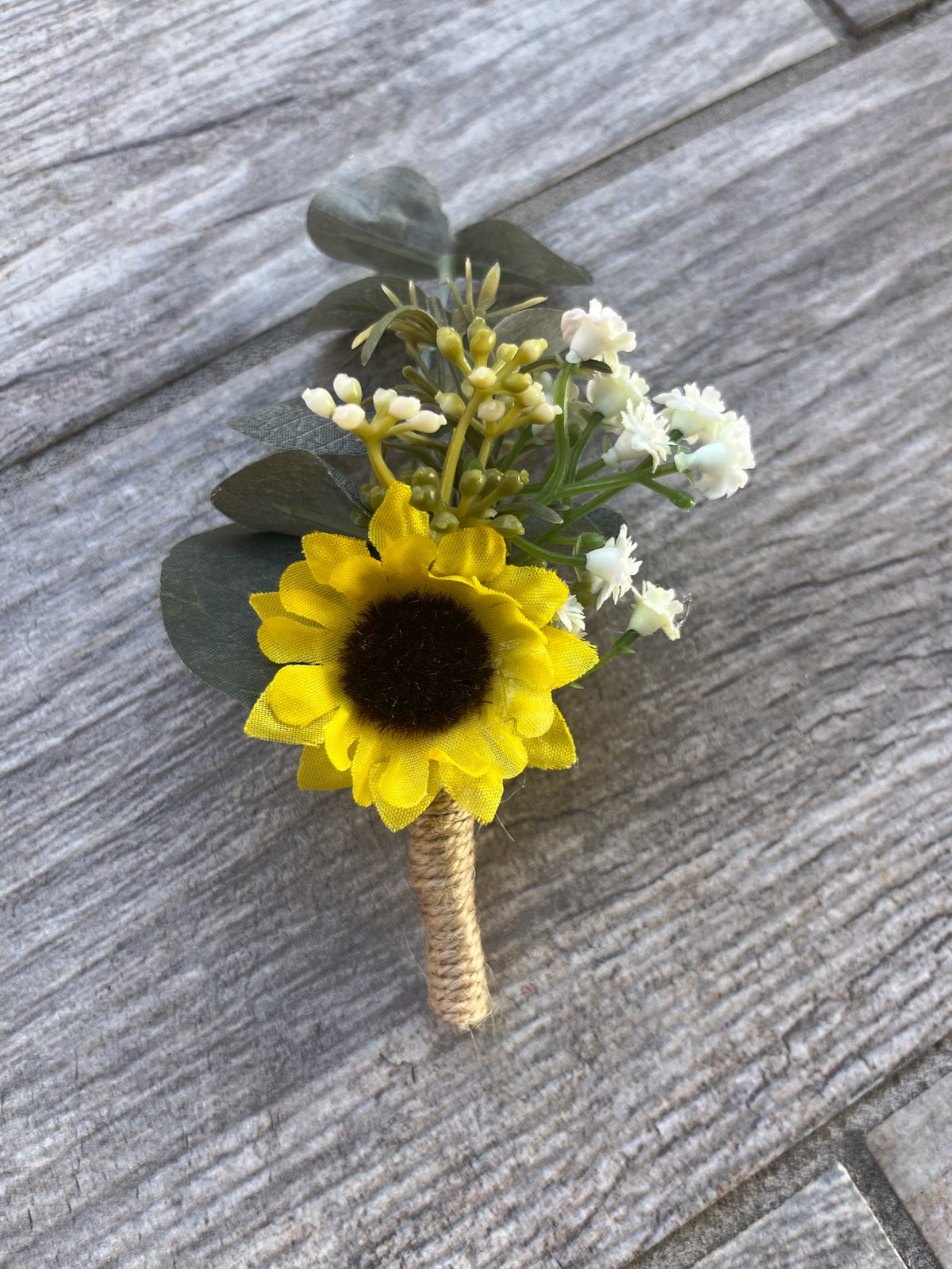 Sunflower and Seeded Eucalyptus Bouquet