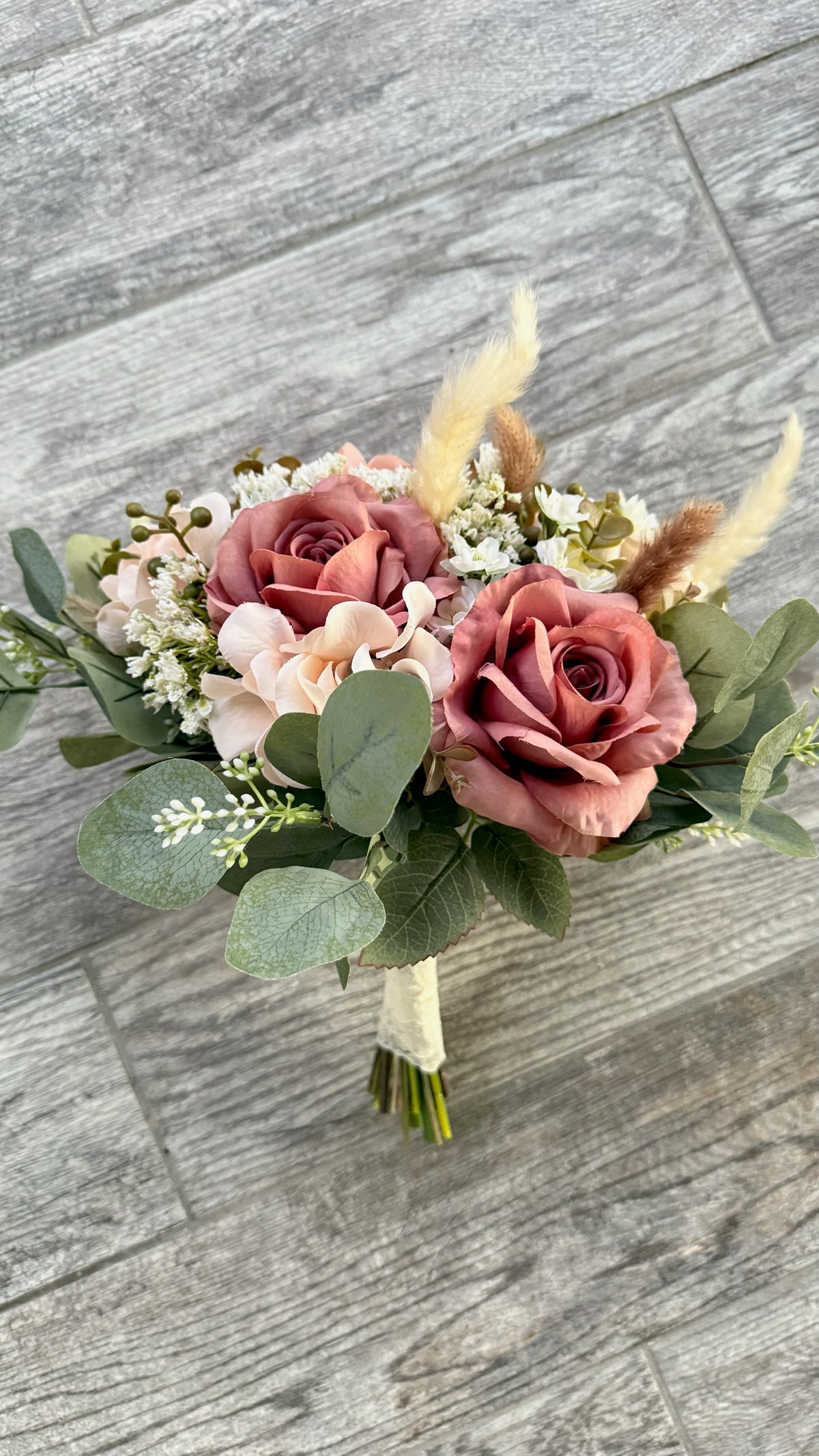 Dusty Rose & Blush Pink Bridal Bouquet