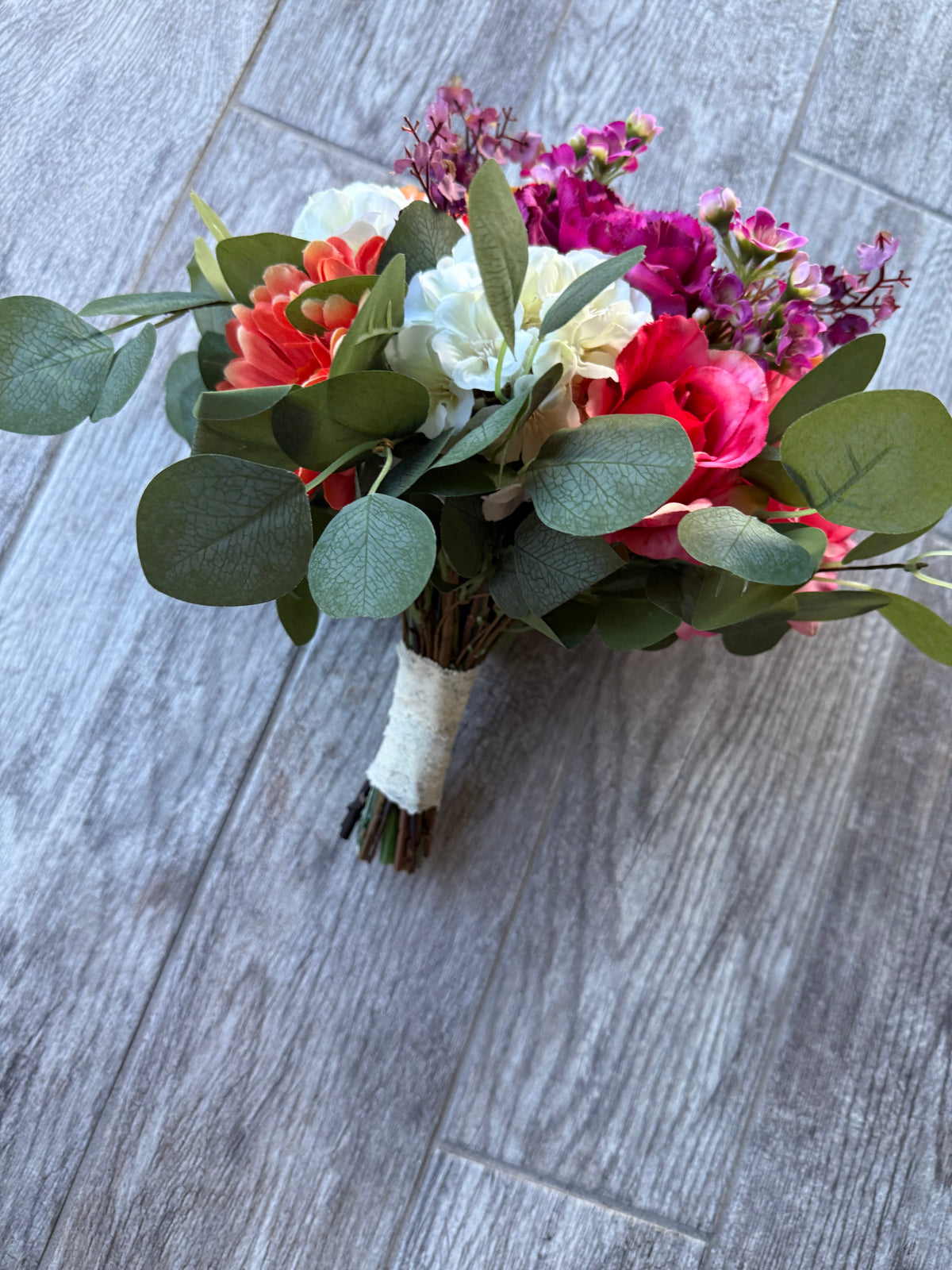 Colorful Boho Wedding Bouquet: Mexican Theme Bridal Flowers