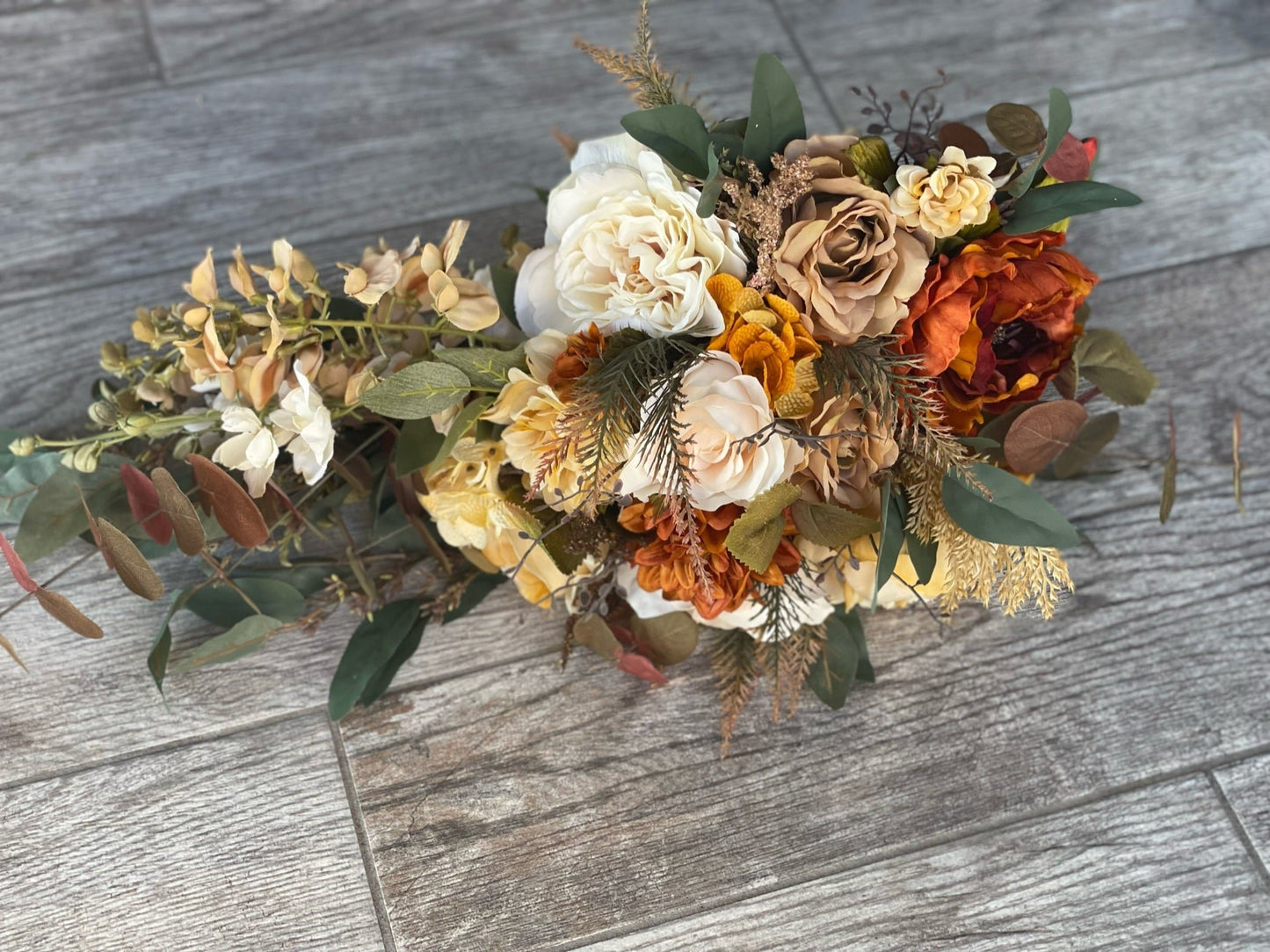 Cascading Fall Theme Bride Bouquet