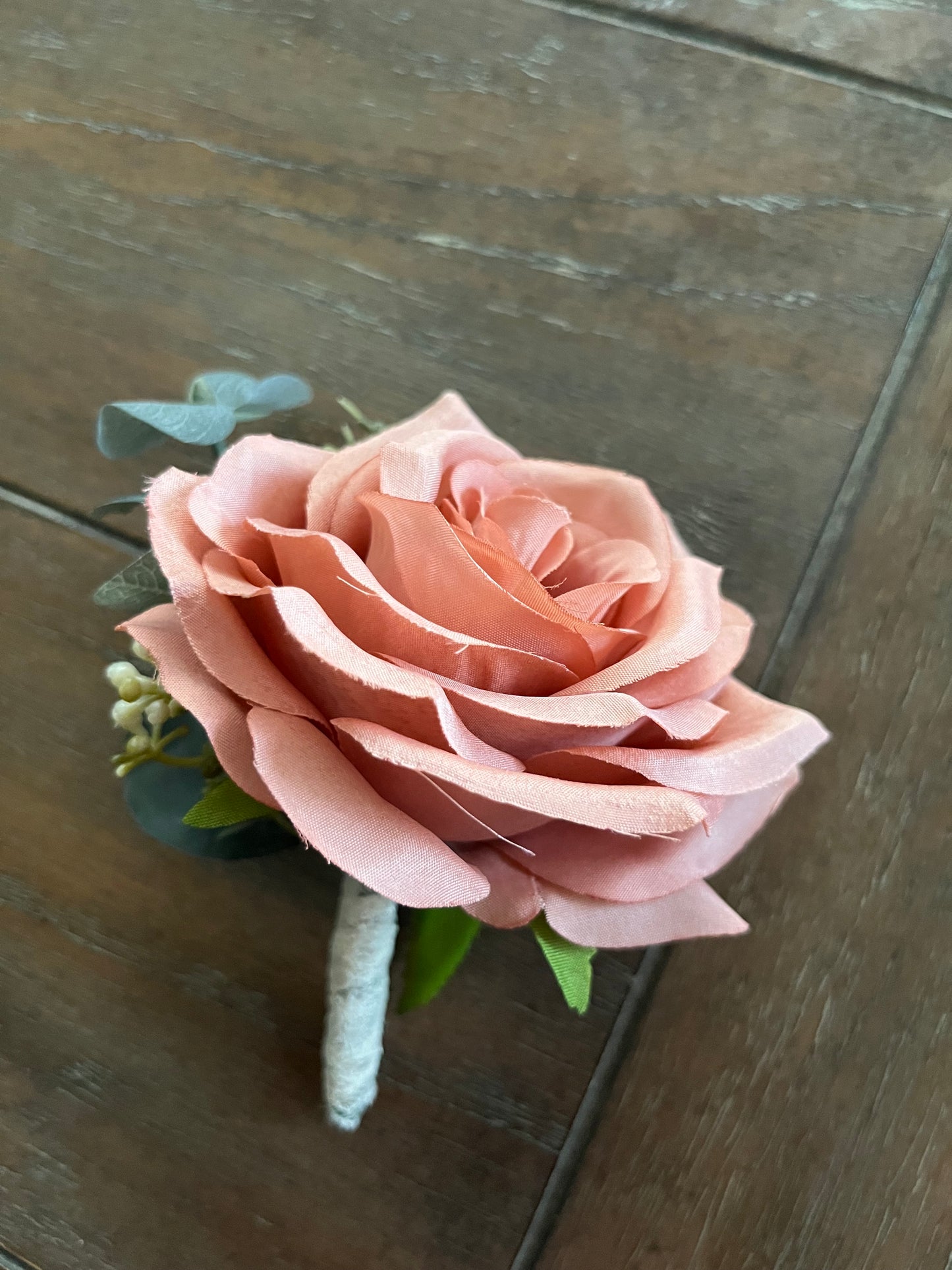 Dusty Rose Boutonniere