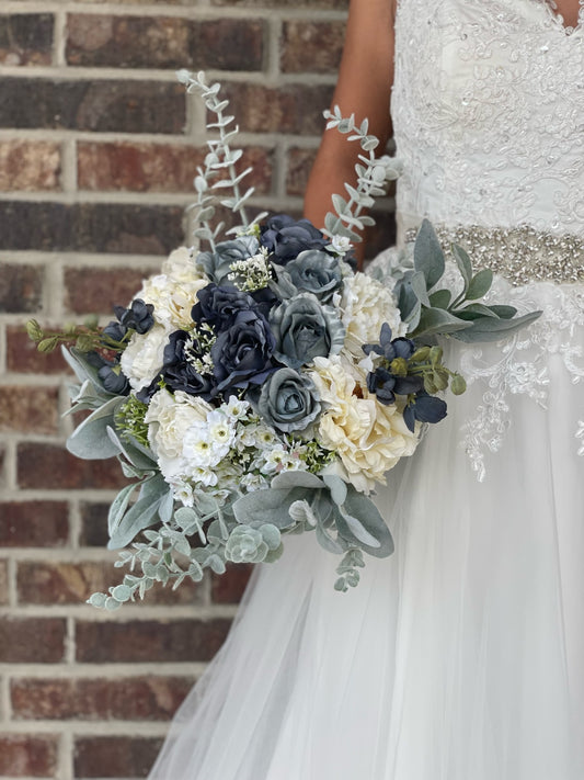 Dusty Blue Boho Bouquet