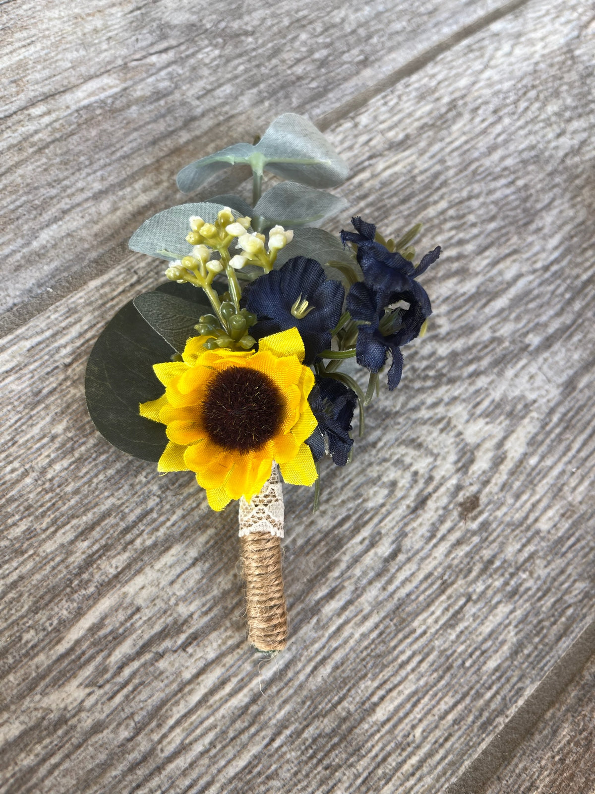 Navy Blue & Sunflower Bouquet