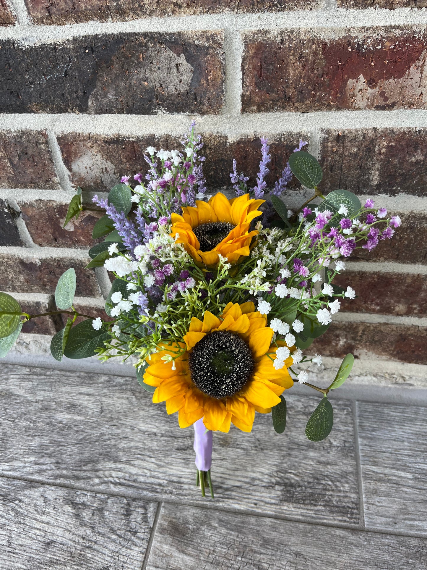 Purple & Sunflower Bridesmaid Bouquet