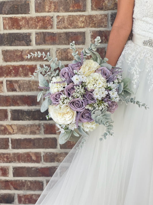 Boho purple bouquet Purple wedding Boho style bouquets