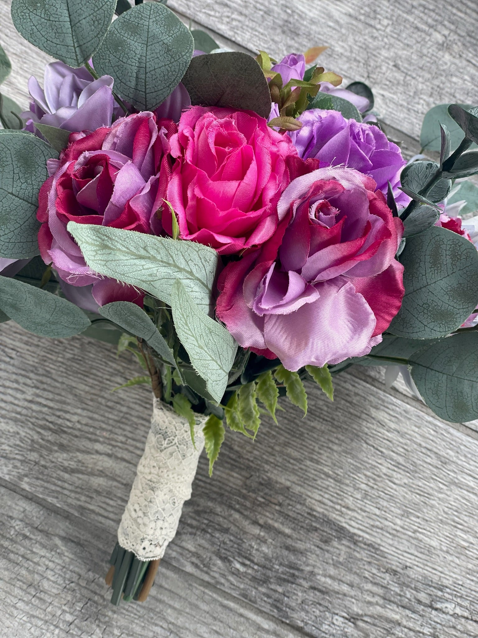 purple succulent bouquet Colorful Succulent Bride Bouquet – FallinLove Bouquets