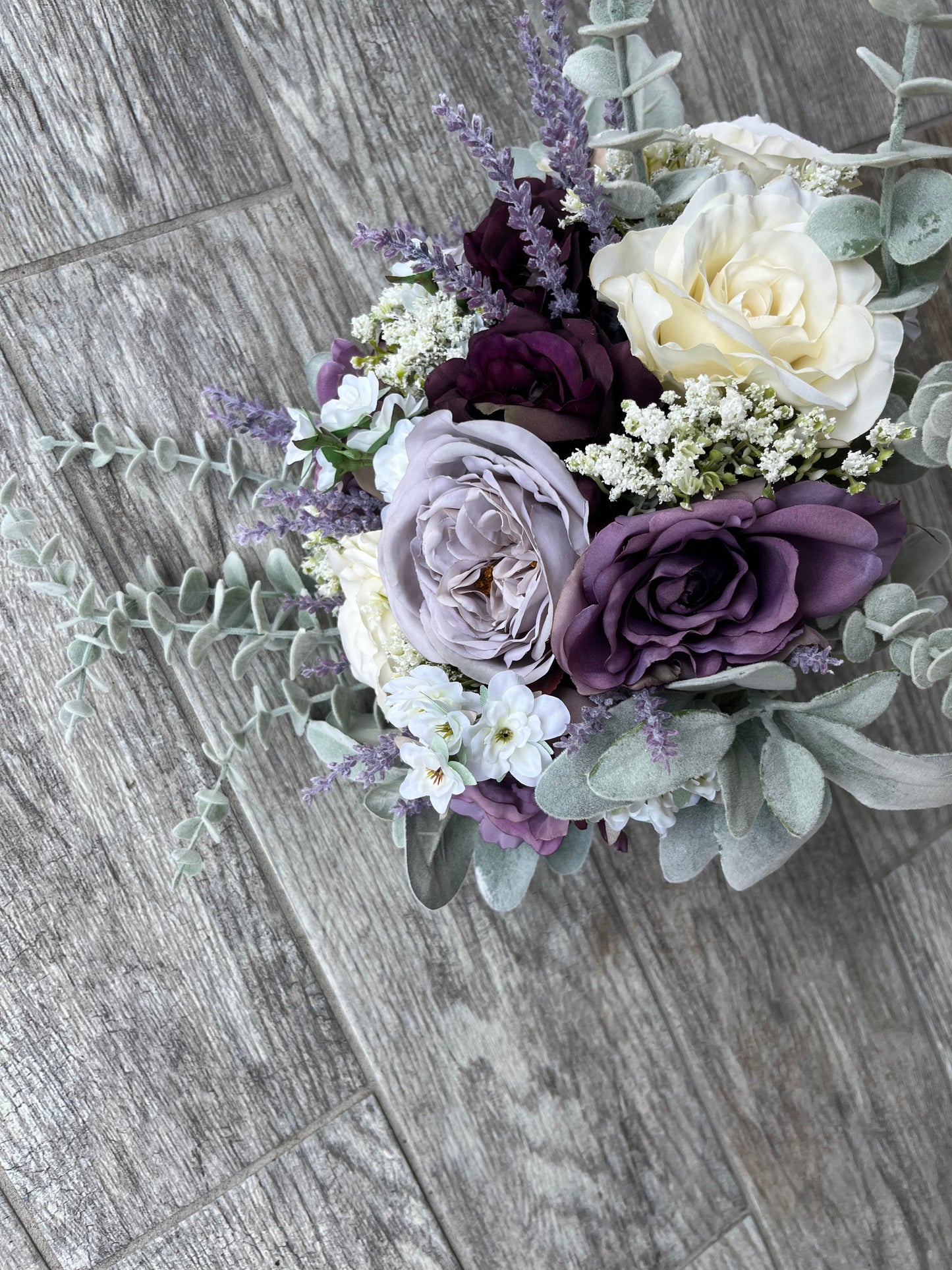 Plum & Lavender Boho Bride Bouquet