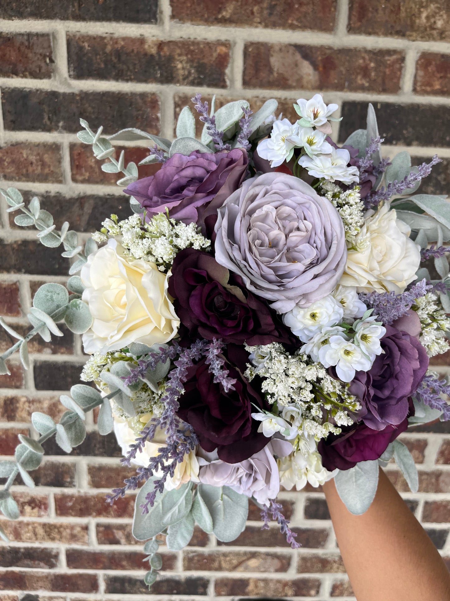 Plum & Lavender Boho Bride Bouquet