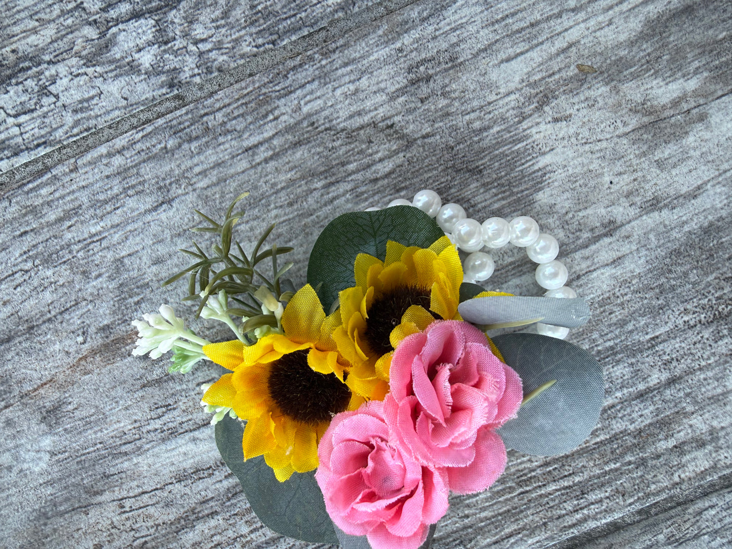 Sunflower Burnt Orange Dahlias & Coral Roses Bouquet