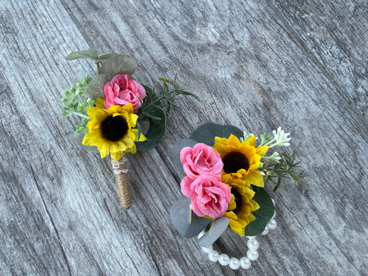 Sunflower Burnt Orange Dahlias & Coral Roses Bouquet