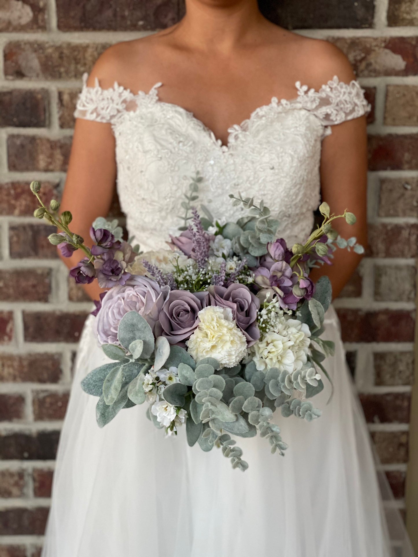 Boho purple bouquet Purple wedding Boho style bouquets