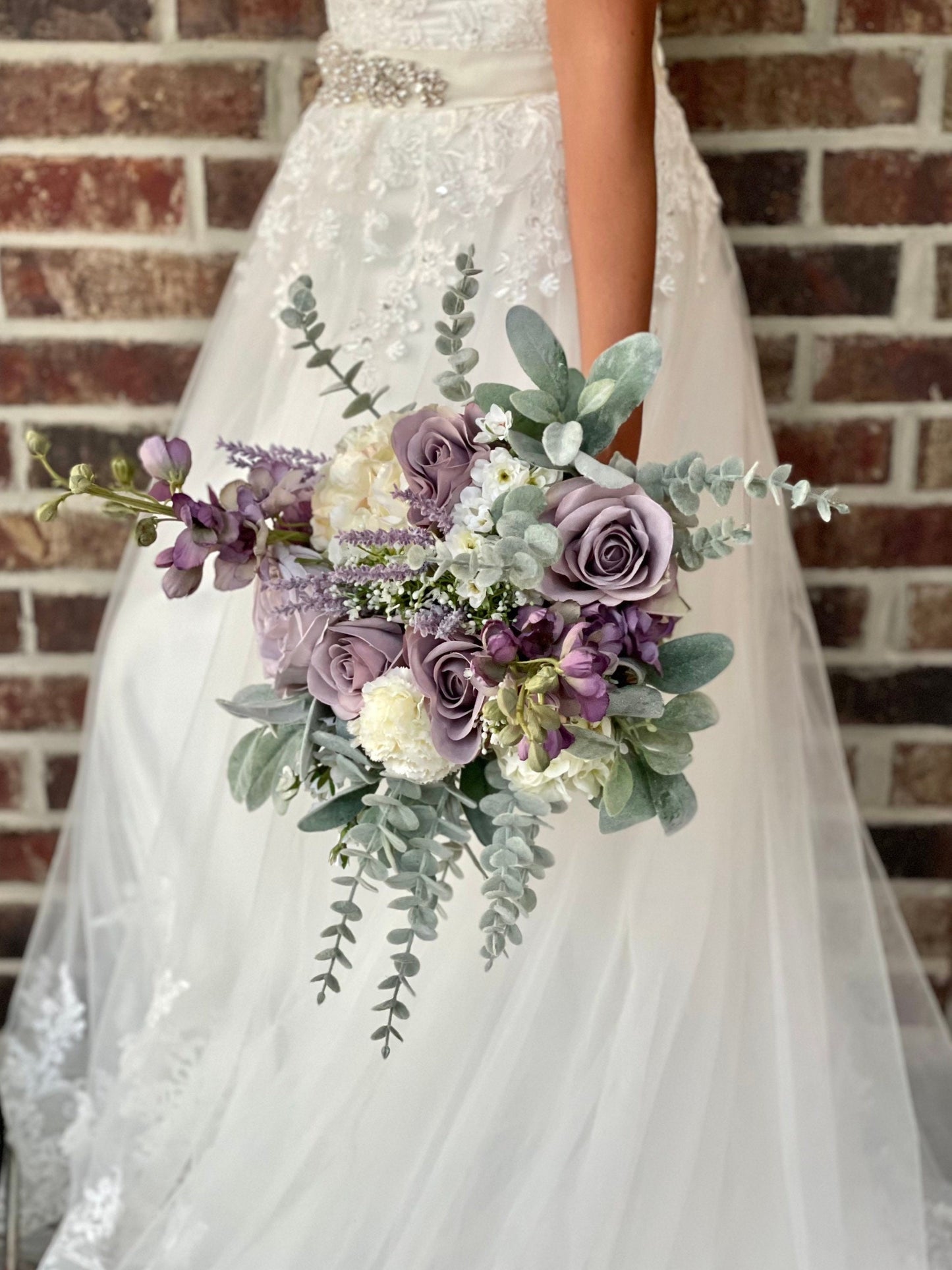 Boho purple bouquet Purple wedding Boho style bouquets